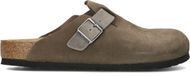 Birkenstock Boston Suede Slippers - Men's - Brown - Size 42