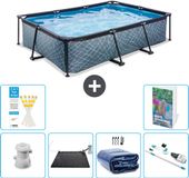 EXIT Toys EXIT Rechthoekig Stone Frame Zwembad - 300 x 200 x 65 cm