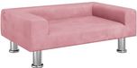vidaXL - Banquette pour enfants - 70x45x26,5 cm - velours - rose