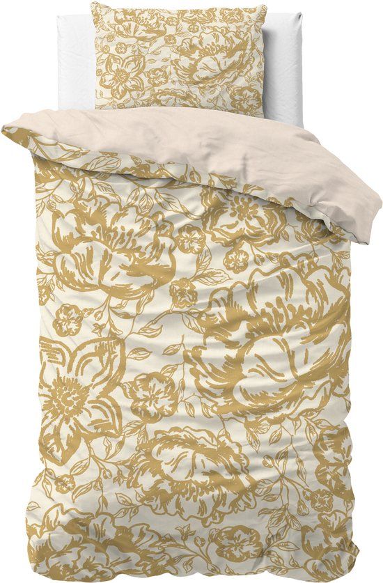 Sleeptime Tela Dekbedovertrekset - Eenpersoons - 140x200/220 cm - Goud
