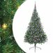 vidaXL - Kunststof - Voorverlichte - Kerstboom - met - 300 - LED - Groen - 180 - cm - PVC