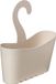 Merkloos Douchemand met haken, polypropyleen, 100% gerecyclede materialen, multifunctionele mand, beige
