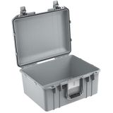 PELI 1557 Air lichte beschermhoes voor drone en camera-uitrusting, water- en stofdicht, 36 l volume, schuimvulling, kleur: zilver