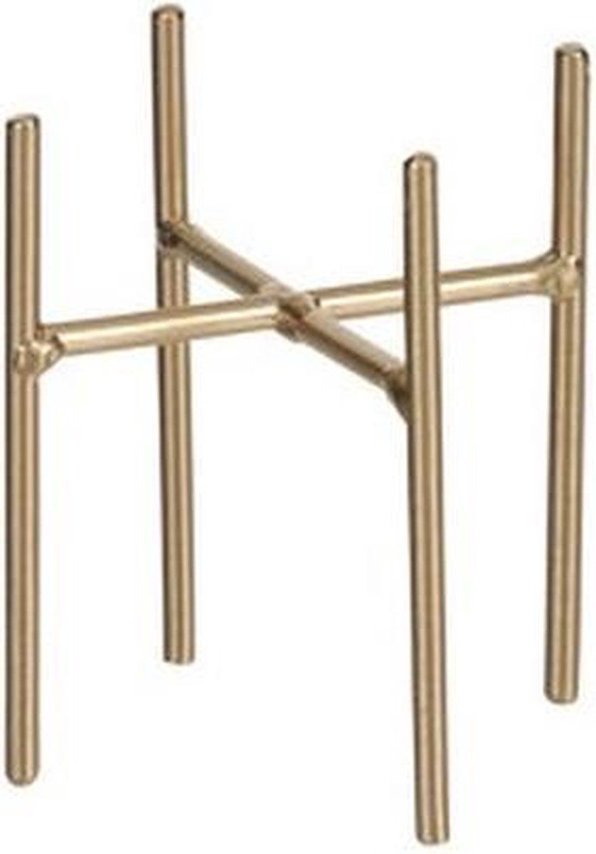 Mica Decorations Plantenstandaard Ascot goud 10 x 9 cm