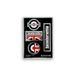 4R Quattroerre.it Lambretta Scooterstickers, set van 4 stickers in Engeland, print op verchroomde drager, HQ, water- en uv-bestendig, gemaakt in Italië, officieel gelicentieerd product, vel 94 x 131