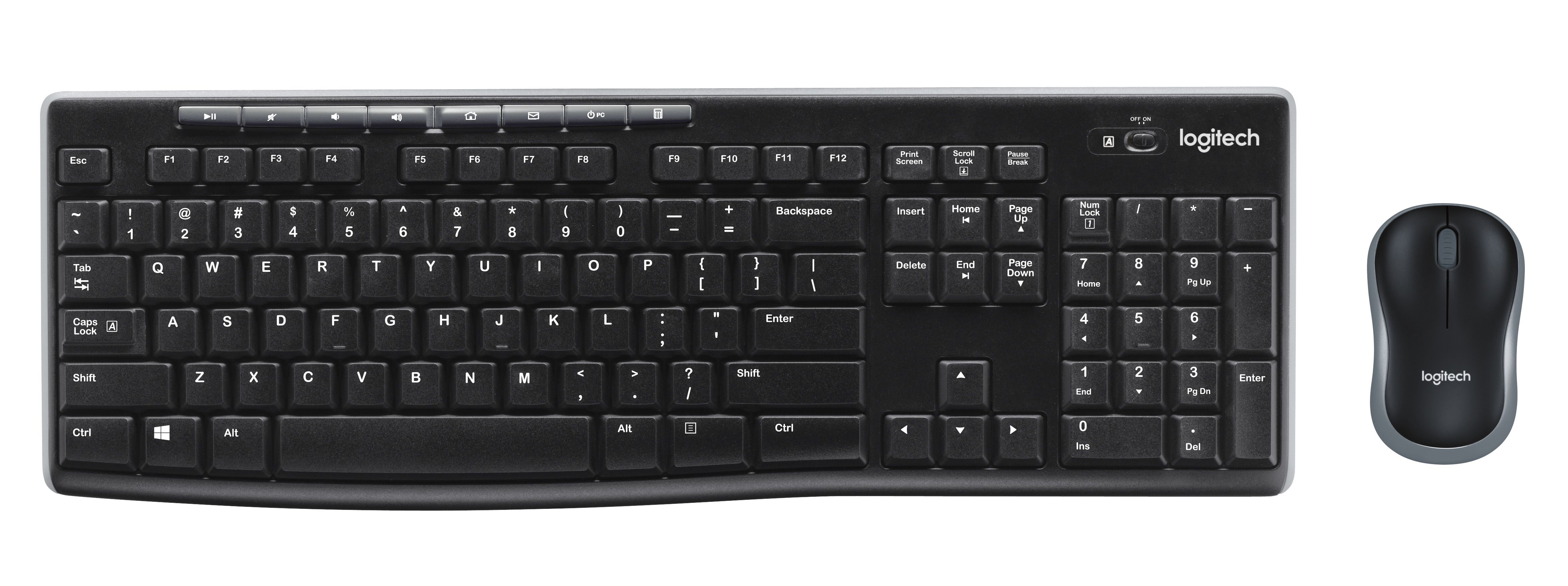 Logitech Wireless Combo MK270 - QWERTY UK - Zwart