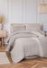 Mokka Beige Satin Stripe Housse de couette 135x200 cm