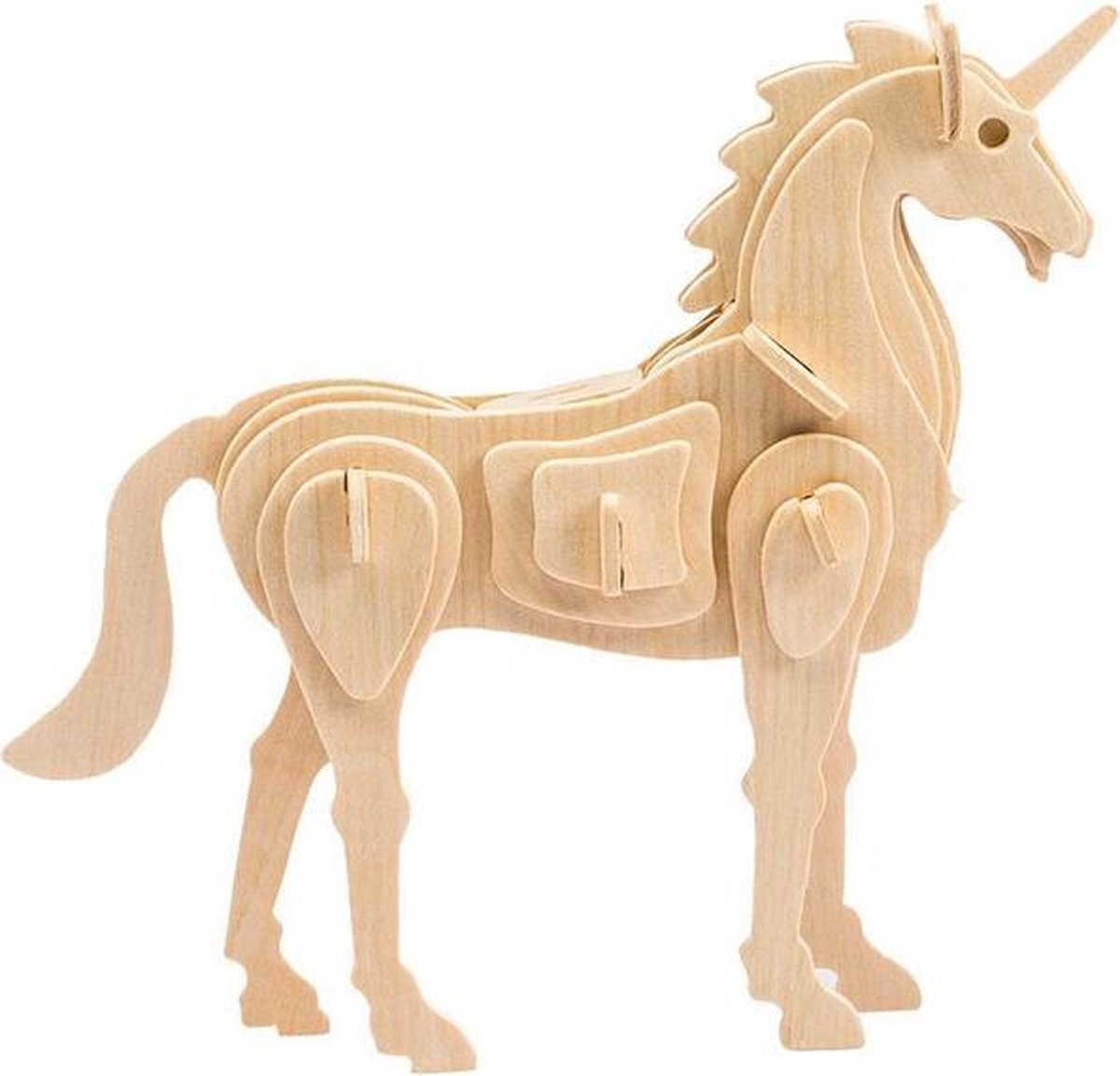 RAYHER Bouwpakket 3D Puzzel Unicorn - hout
