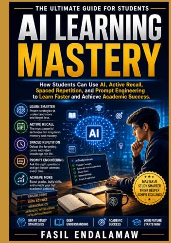 AI LEARNING MASTERY: How Students Can Use AI, Active Recall, Spaced Repetition, and Prompt Engineering to Learn Faster and Achieve Academic Success