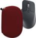 kwmobile computermuis hoes geschikt voor Logitech MX Master 3 / Master 3S / Master 2S hoesje - Muis beschermhoes met rits - Mouse case van neopreen in bordeauxrood