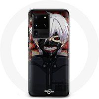 Maniacase Hoesje voor Samsung Galaxy S20 Ultra Tokio Ghoul Kaneki Ken Japans Anime Masker