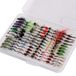 Kit de pêche à la mouche avec mouches artificielles, incluant différentes nymphes et mouches