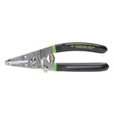 Greenlee 1955-SS striptang met gebogen vinylhandgreep, roestvrij staal, voor volledige draad (10-18 AWG)