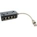 InLine 69938 ISDN verdeler, 8x RJ45-aansluiting, 15 cm kabel, met eindweerstanden