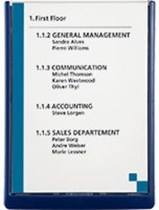 ESVSHOP.nl DURABLE Naambord Click Sign - 210 x 297 mm - Kunststof - 4005546405544