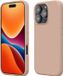 kwmobile telefoonhoesje geschikt voor Apple iPhone 16 Pro - Hoesje met siliconen coating - Smartphone case in mat oudroze