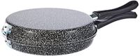 Home Anti-aanbak-omlettenspatel, steen, zwart/zilver, 22 cm