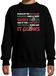Bellatio Decorations kersttrui/sweater voor kinderen - Rudolf rendier lied - zwart - Kerstdiner 170/176