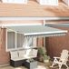 Maison Exclusive - Pare-soleil électrique, 3,5 x 2,5 m, rayé vert-blanc