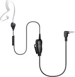 Crosscall filaire écouteurs Jack 3,5 mm avec bouton Push to Talk et microphone, Noir