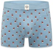 A-dam Take away Coffee AOP Boxershort Heren Blauw
