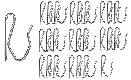 Merriway BH07022 Heavy Duty Zink Metalen Pin-Haken - 25 Stuks - Zilver Tone