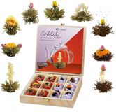 Creano Theebloemen Cadeauset in Houten Theekist