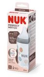 NUK Plastikflasche 260ml 3+m Perfect Match Silikon. Temperaturkontrolle M Twig Nuk