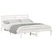 vidaXL Bedframe met hoofdeinde, wit, 160 x 200 cm, massief grenenhout