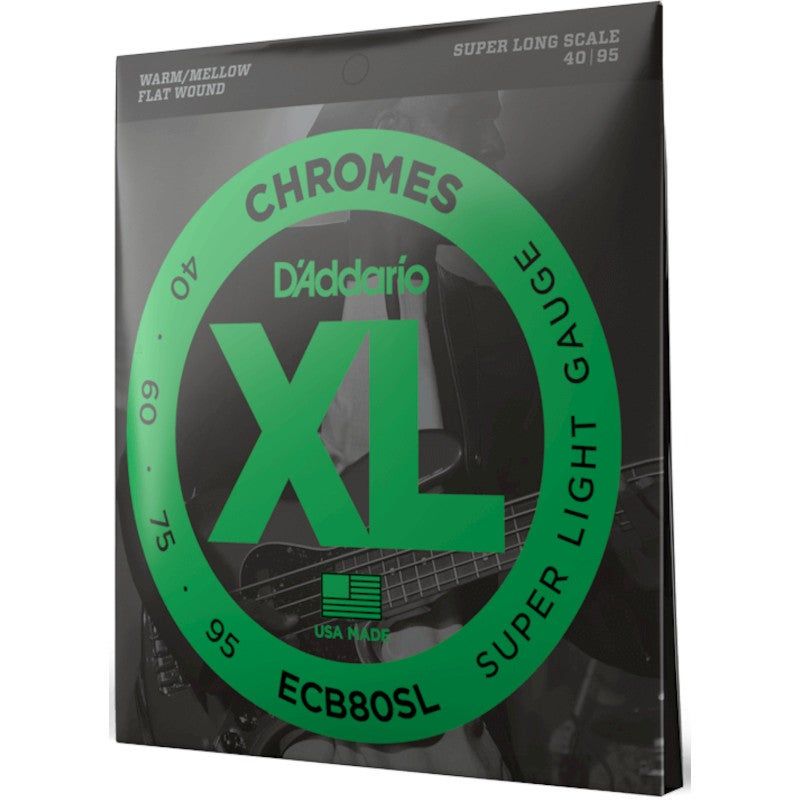 D'Addario ECB80SL Chromes Super Light 40-95 snaren voor elektrische bas