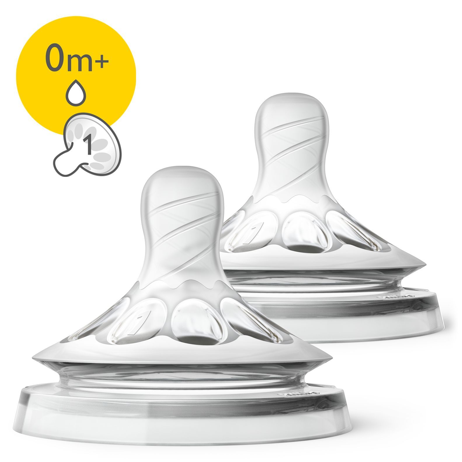 Philips Natural-speen - 2 stuks - 0m+ - SCF041/27