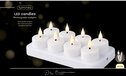 Lumineo - LED Theelichtjes Wit - Set van 12 - Oplaadbaar - Flikkereffect - Warm wit - D4,5 cm