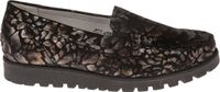 Waldläufer 549001 Dames Mocassin Zwart Combi Nubuck Maat 40.5