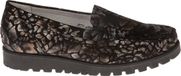 Waldläufer 549001 Dames Mocassin Zwart Combi Nubuck Maat 40.5