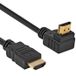 Allteq HDMI Kabel haaks - 7,5 m - HDMI A male naar HDMI A male haaks - Aanslu