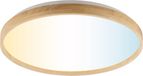 Brilliant Alson - Plafondlamp - Ø 49.5 cm - LED 21W - CCT - 3000K-6500K - Dimbaar - Nachtlicht - Timer - Afstandsbediening - Hout/ Wit
