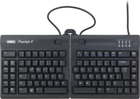 Kinesis FreeStyle 2 VIP3 ergonomisch toetsenbord Zwart