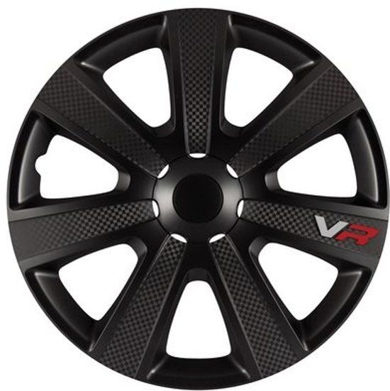Car Plus Panda Car Plus Wieldoppen Vr 16 Inch Abs Zwart Set Van 4