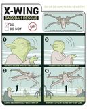 Komar Star Wars X-Wing wandafbeelding instructies, afmetingen: 40 x 50 cm, poster kinderkamer, decoratie, opgerold zonder lijst