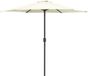 vidaXL Parasol met aluminium paal 270x246 cm zandwit