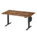 JOYFURNOS Bureau électrique réglable en hauteur 180 x 80 cm, Réglage continu, Fonction mémoire 4 hauteurs, Marron vintage