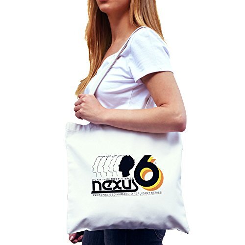 Nerdo Unisex Adult VEND-213003 stoffen zak, wit, 38 cm x 42 cm