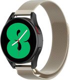 By Qubix - Milanese bandje voor Huawei Watch GT 4 / GT 5 (41mm) & GT 5 Pro (42mm) - Vintage goud
