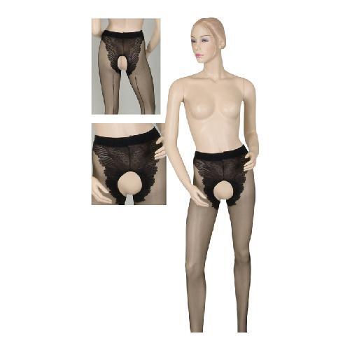 Cottelli Collection Luxe panty met open kruis Large