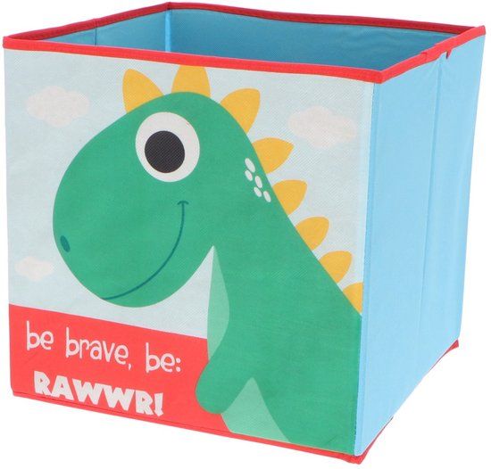 Dino Opbergbox - Meerkleurig - Textiel - 3 l
