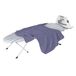 Honey-Can-Do Opvouwbaar tafelblad met ijzeren steun, blauw, 32" L x 12" B