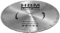 Merkloos HBM Zaagblad 400 mm voor Betonzaag, Bandenzaag, Motorslijper