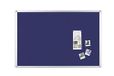 BoardsPlus Prikbord, Vilten Memobord Blauw, Geanodiseerd Aluminium Omlijsting, 90x60 cm