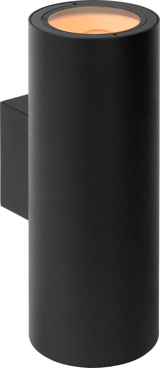 Lucide VOLANTIS - Wandspot Buiten - 2xE27 - IP54 - Zwart - Aluminium - 2022