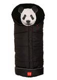 Kaiser 6566125 kinderwagen voetenzak Panda - met uitneembaar dierengezicht, zwart